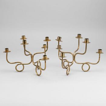 JOSEF fRANK - CANDELABRA, a pair, for Firma Svenskt Tenn, Stockholm Sweden.