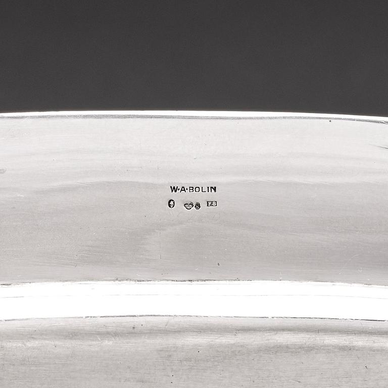 W.A Bolin, a silver serving dish, Stockholm 1932.