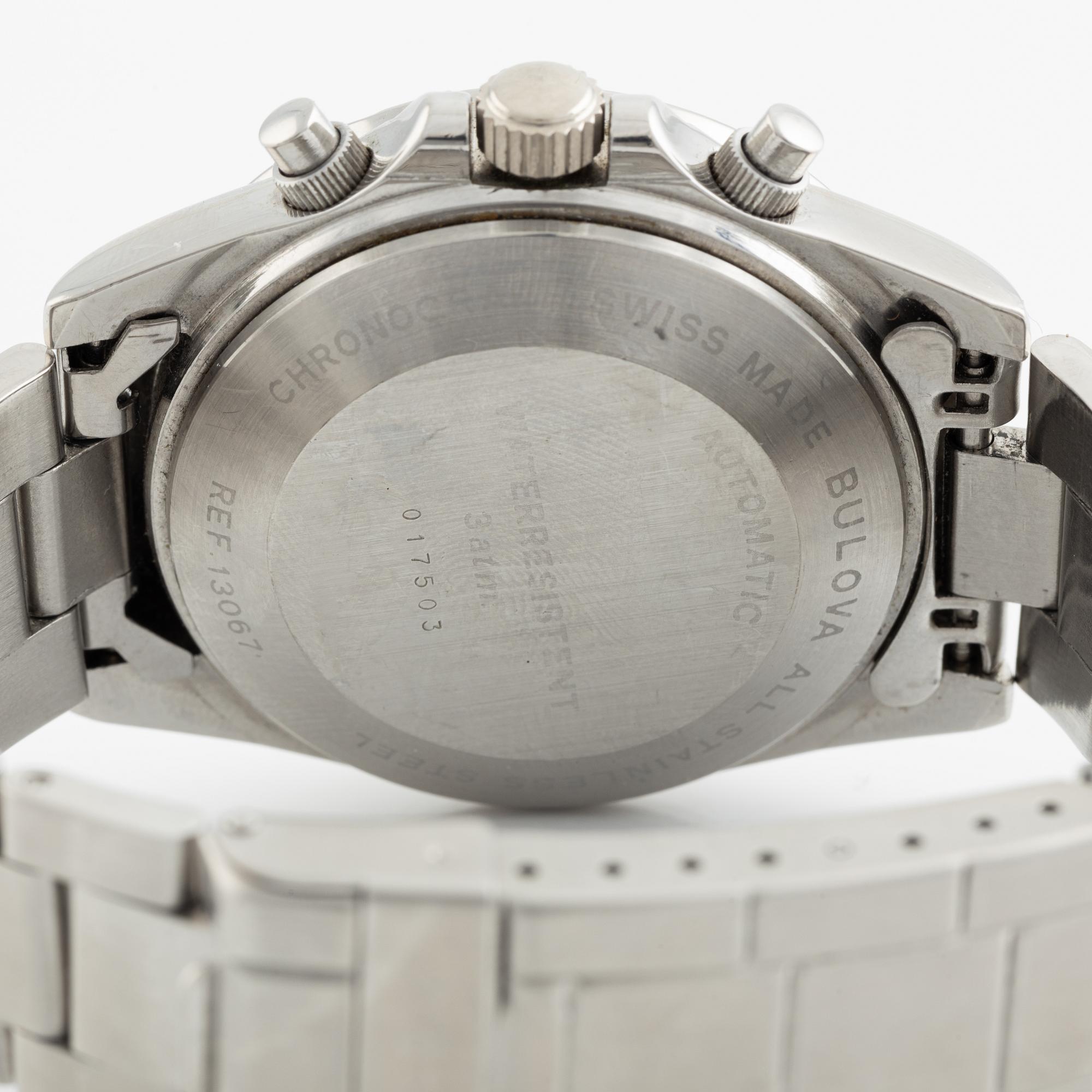 Bulova, wristwatch, chronograph, 39 mm.