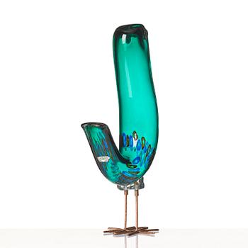 Alessandro Pianon, a "Pulcino" glass sculpture of a bird, Vistosi, Italy, 1960s.