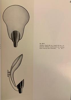 Carl-Axel Acking, a pair of wall lamps model number "5017", Bröderna Malmströms Metallvarufabrik, Malmö, 1940s.