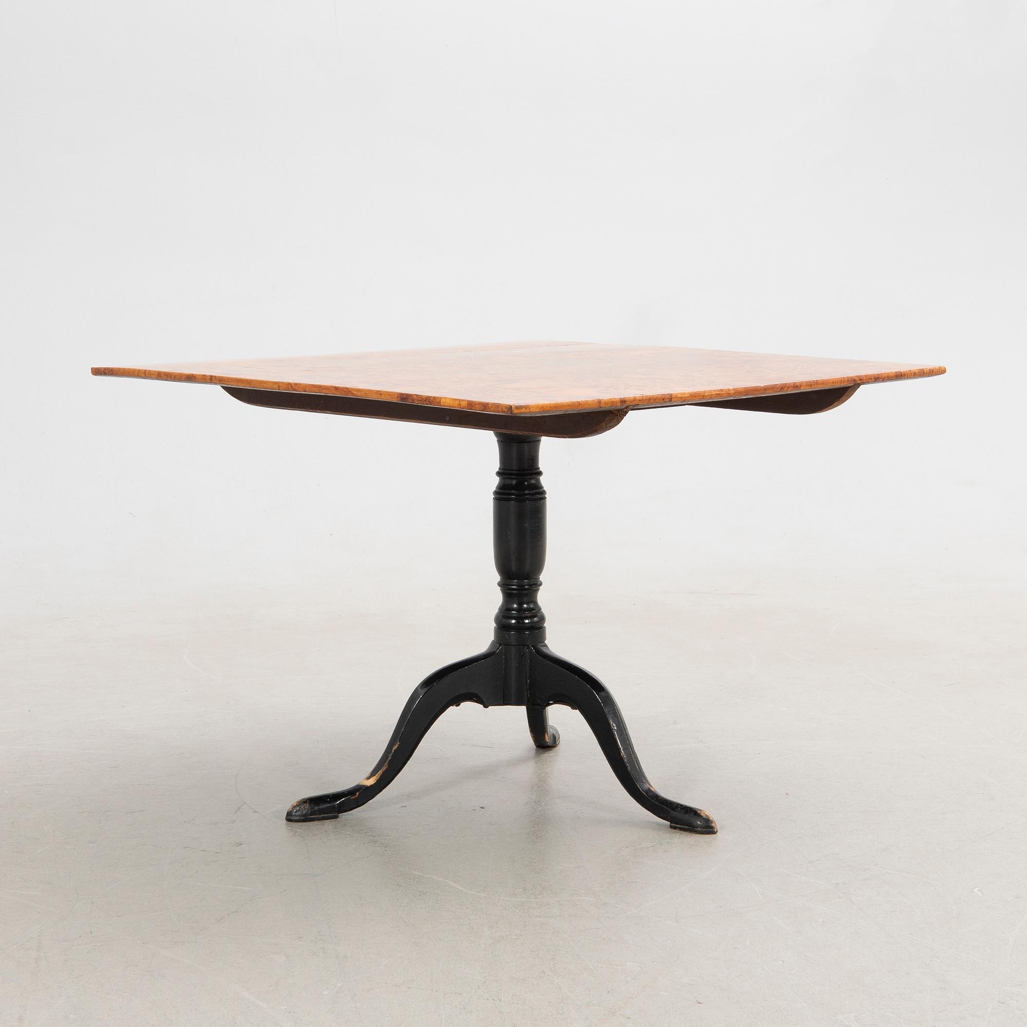 Folding table, early 19th century.