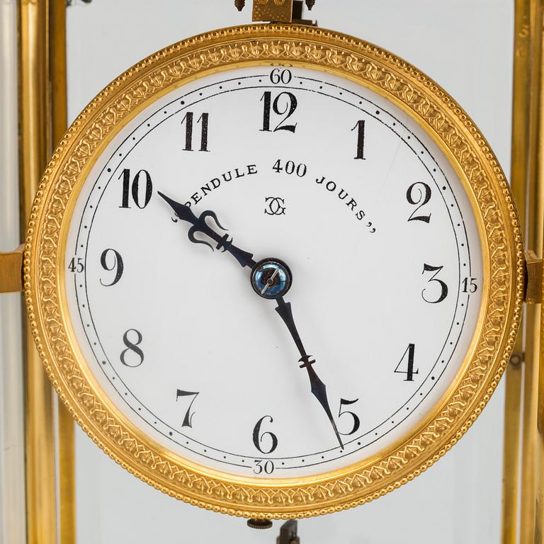 A Claude Grivolas 400 day torsion clock, first half of the 20th century.