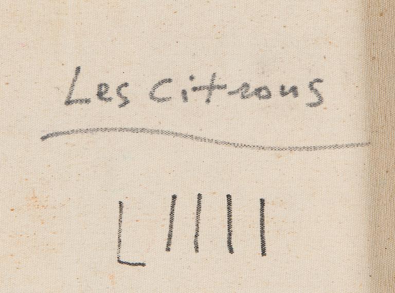 Max Papart, "Les citrons" (Stilleben med citroner).