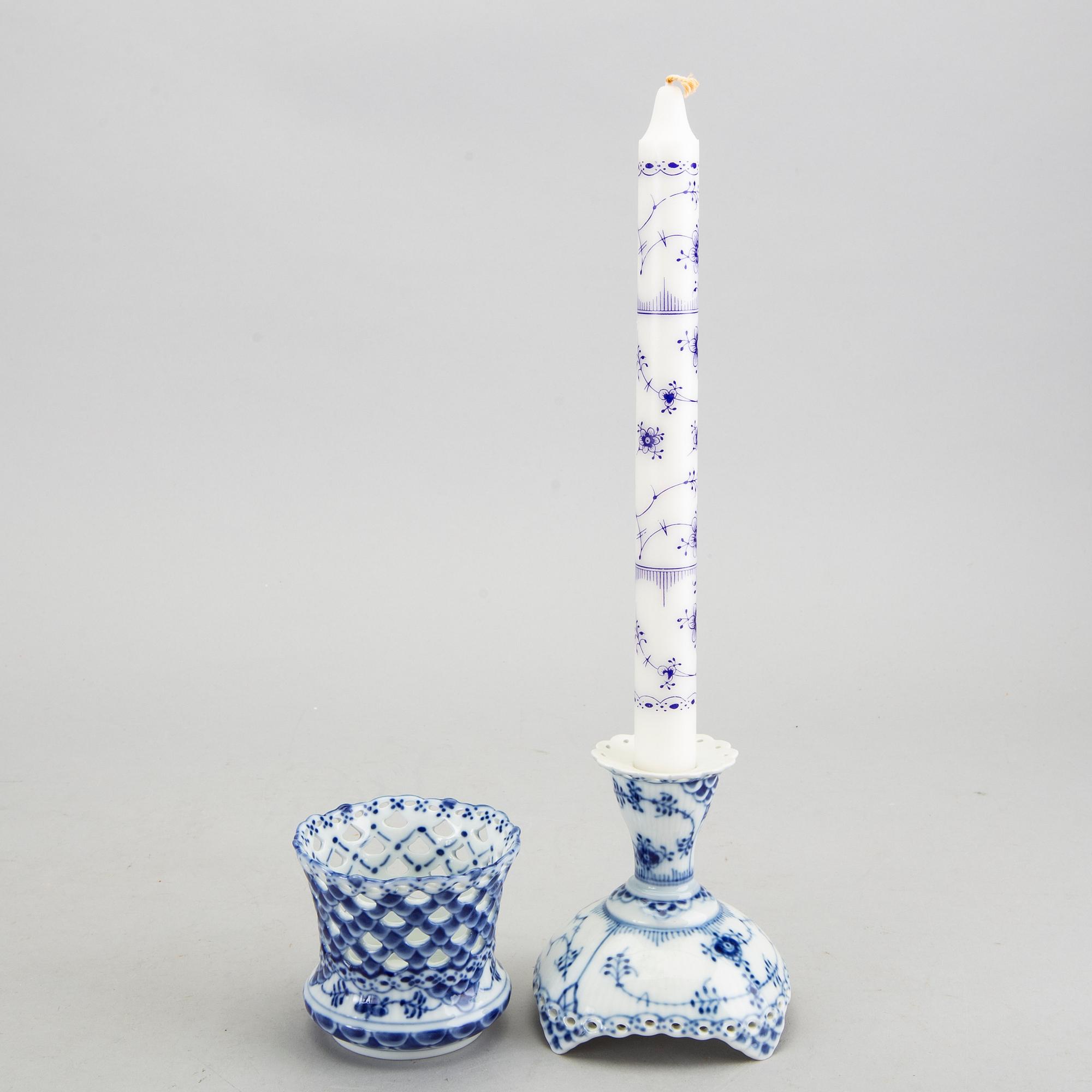Servis 25 dlr Musselmalet Helblonde Royal Copenhagen Danmark 1900-talets senare del porslin.