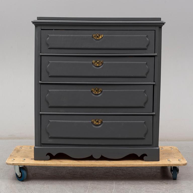 A painted chest of drawers, early 20the Century.