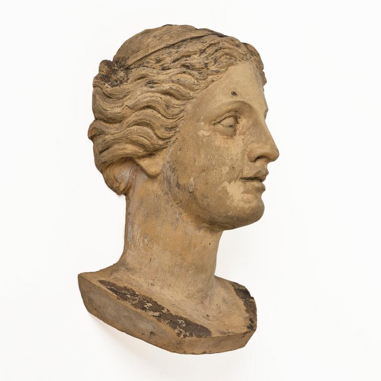 Unidentified artist, wall-mounted bust depicting Artemis.