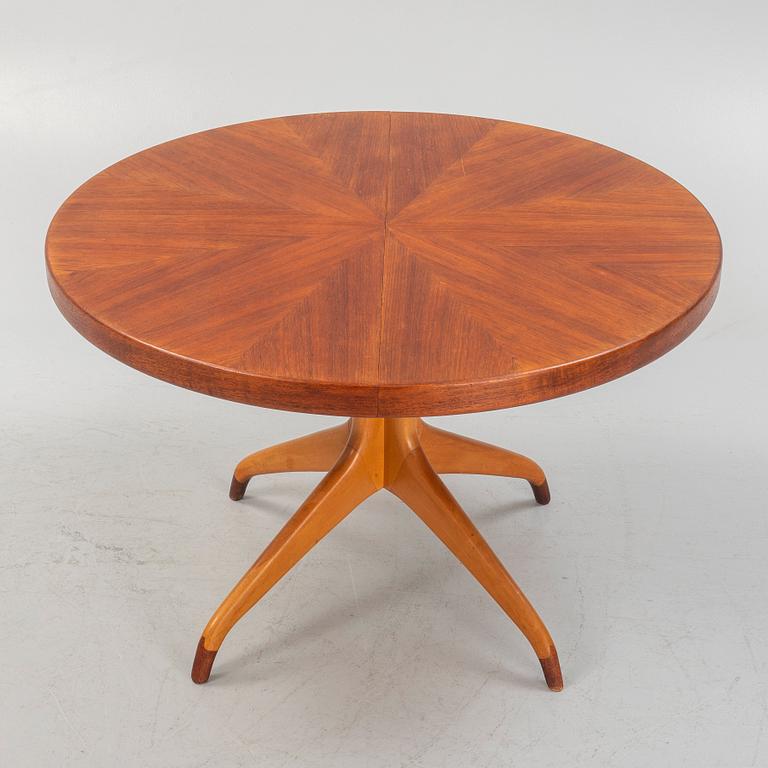 David Rosén, dining table, two extension leaves, "Futura", for Nordiska Kompaniet, 1950s.