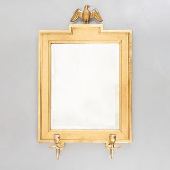 A gilded mirror sconce, second half of the 20th century.