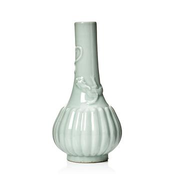 753. A celadon glazed vase, Qing dynasty, 18th Century.