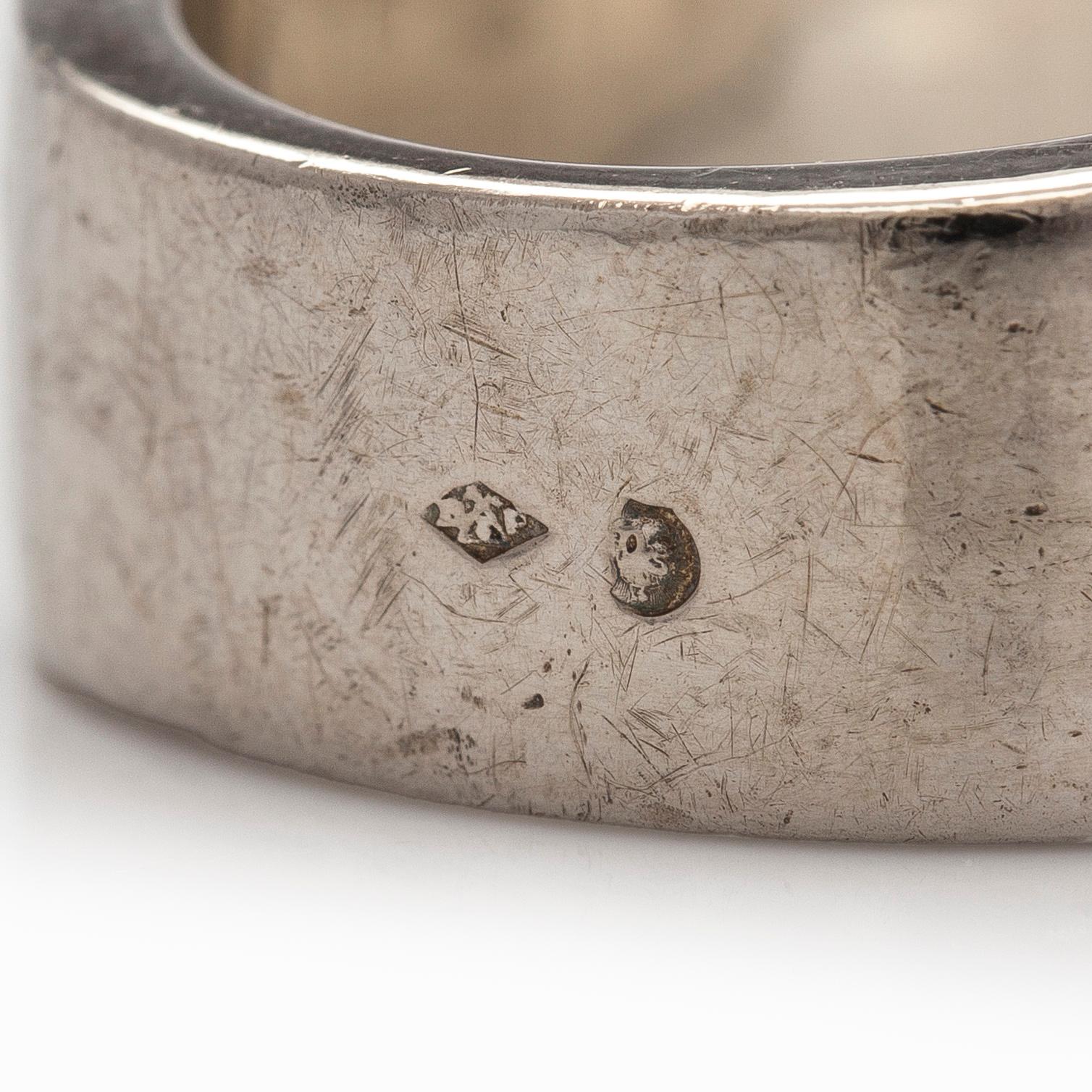 Hermès, ring, "Clarte", sterlingsilver.