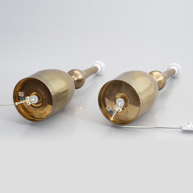 Bordslampor, ett par, 1900-talets andra hälft.