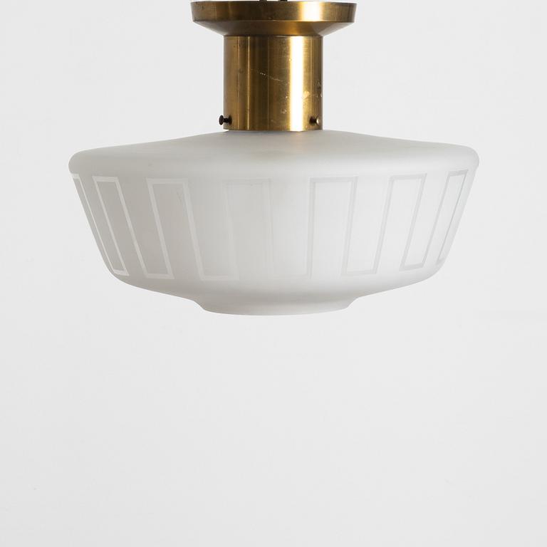 A Swedish Modern ceiling lamp, 1940s/50s.