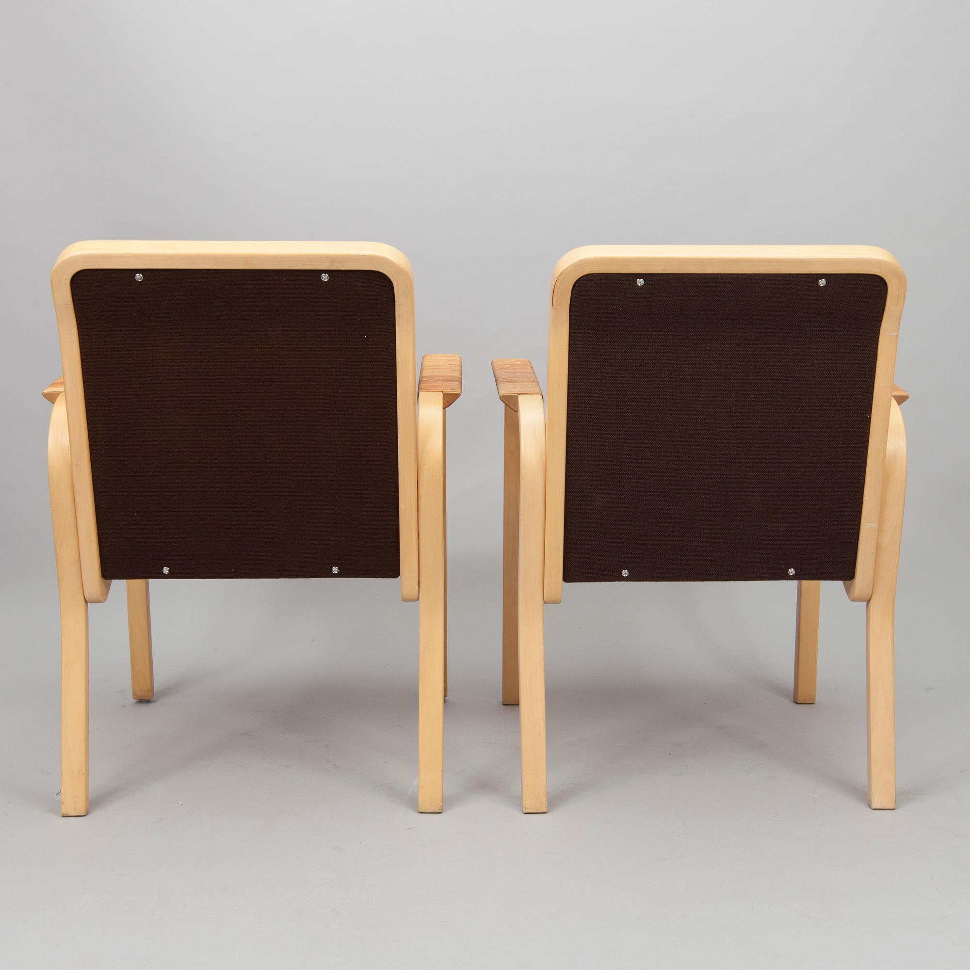NOJATUOLEJA, 3 kpl, E45, Alvar Aalto, Artek, 1900-luvun loppu.