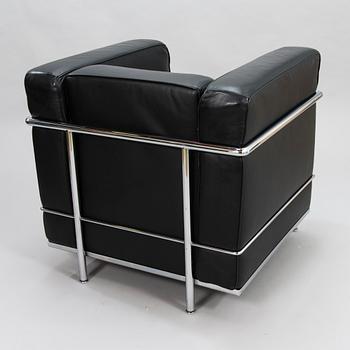 LE CORBUSIER, PIERRE JEANNERET & CHARLOTTE PERRIAND, a 'LC2' arm chair, Cassina, Italy.