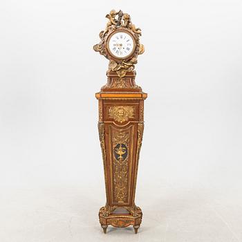 A louis XV style long case clock later part of the 19th century.