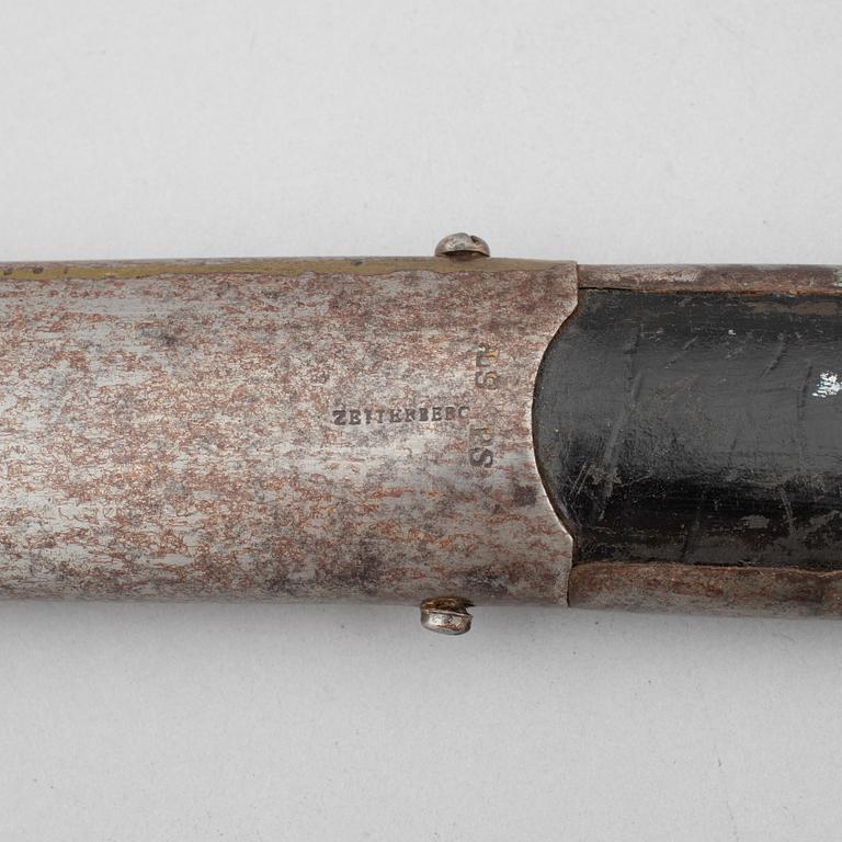 Sabre, Swedish, m/1825 for the hussars, with scabbard.