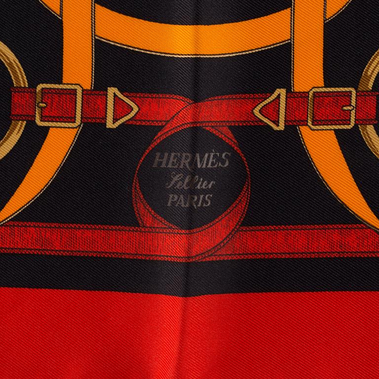 POCHETTE / NÄSDUK, Hermès, "Eperon d´or".