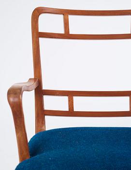 Carl-Axel Acking, a set of 3 easy chairs, "NK Hantverk" Nordiska Kompaniet, 1940s. Provenance Carl Axel Acking.