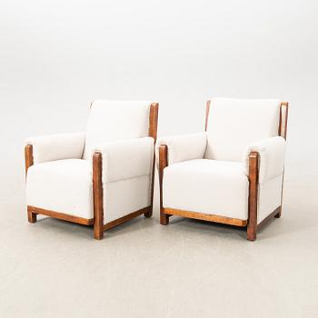 Armchairs, a pair from the first half of the 20th century.