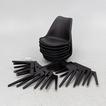 Chairs, 8 pcs, contemporary production.