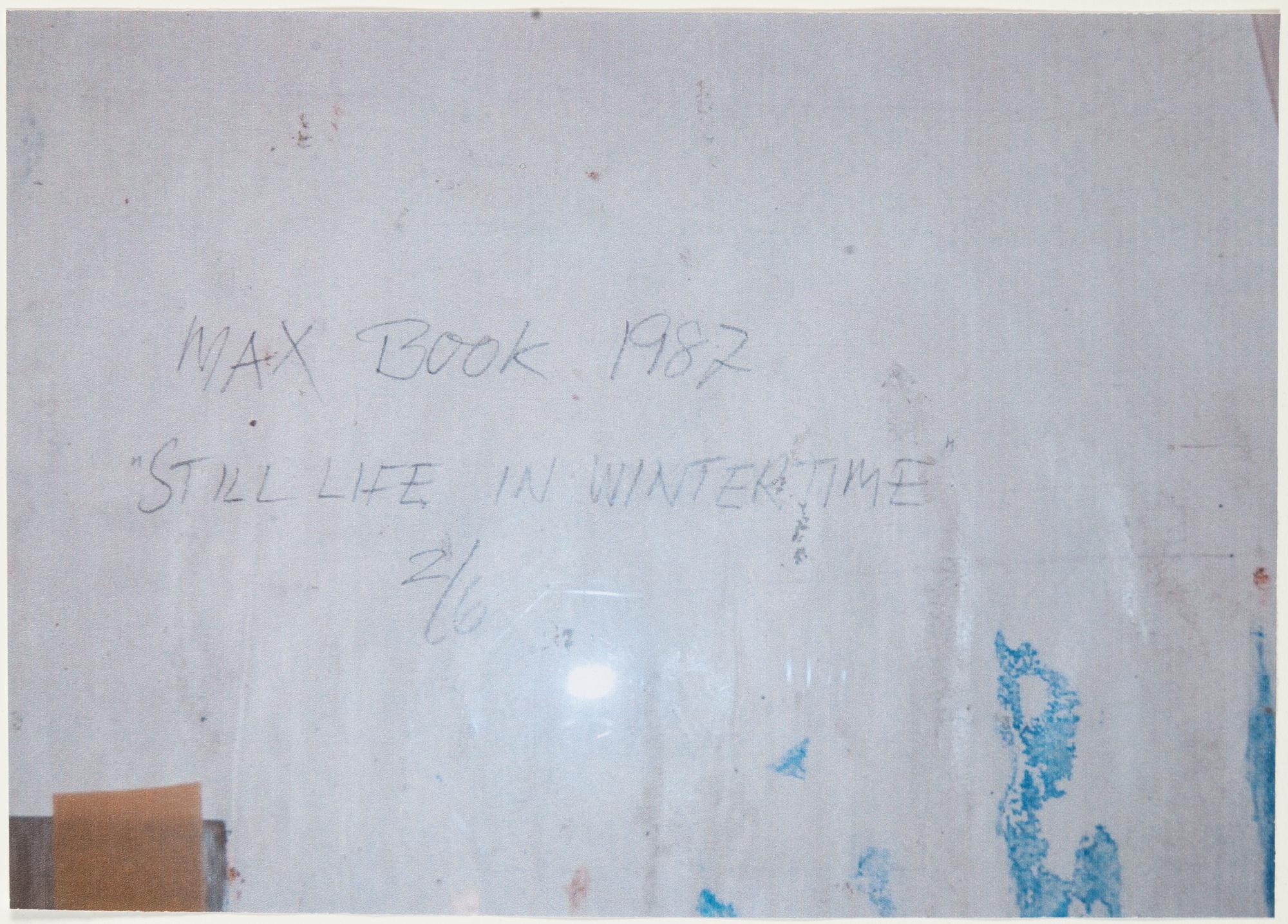Max Mikael Book, mixed media on paper signed 1987 and numbered 2/6 verso.