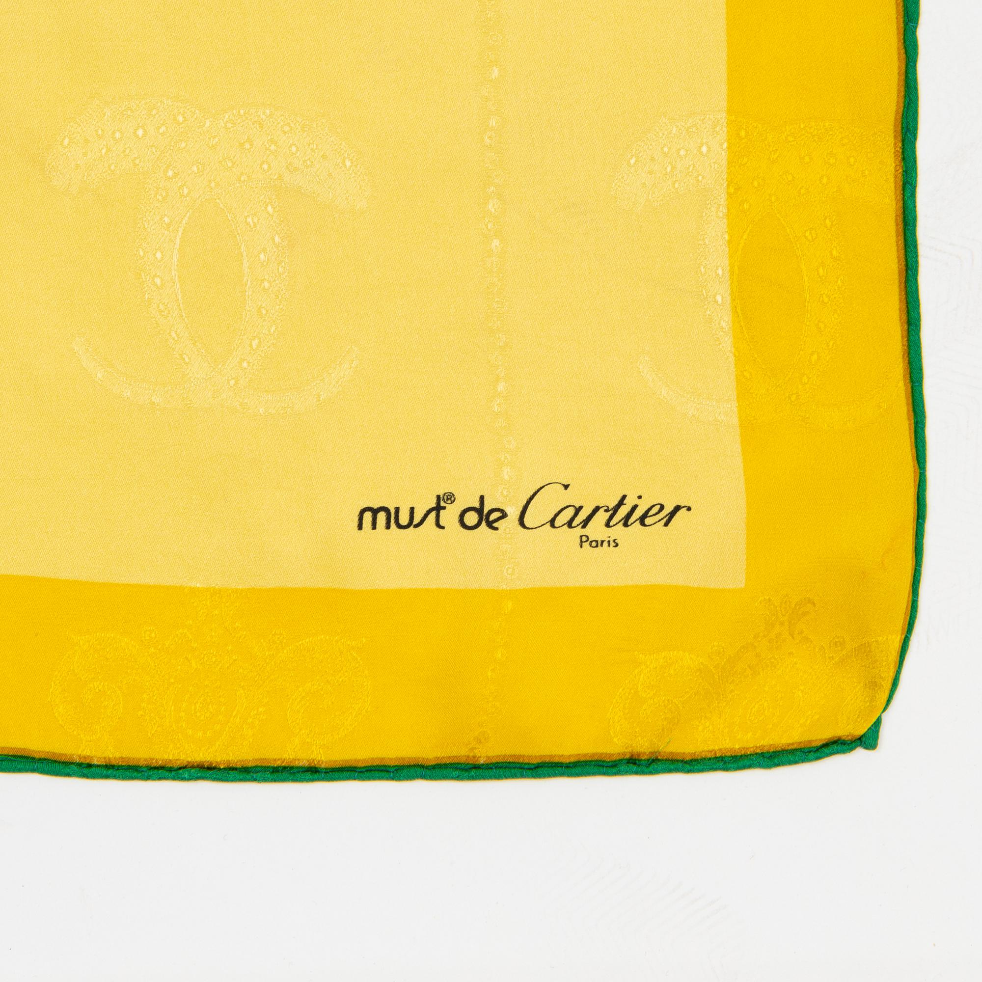 Cartier, a silk scarf.