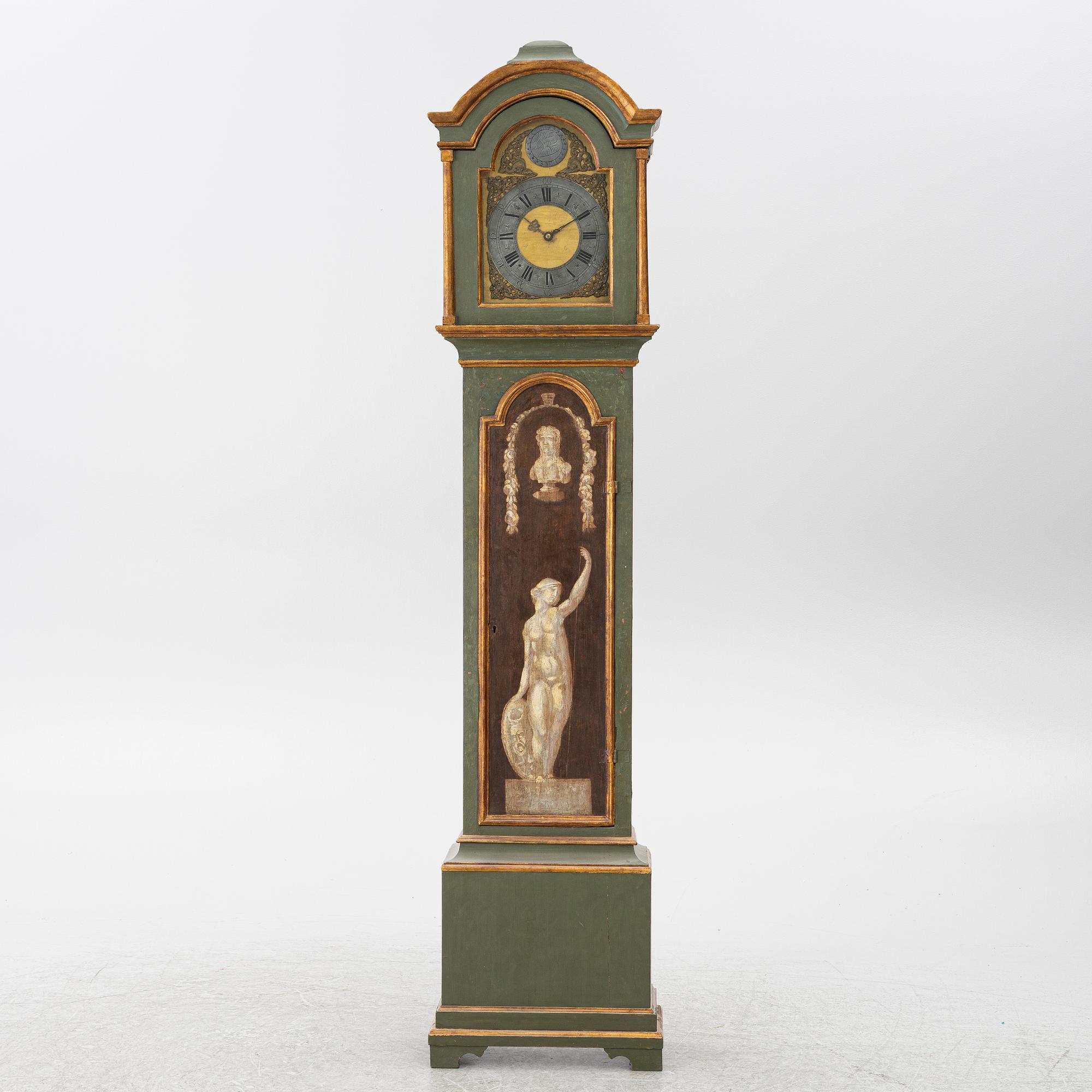 A longcase clock by W. Barrow (watchmaker in London 1700-36).
