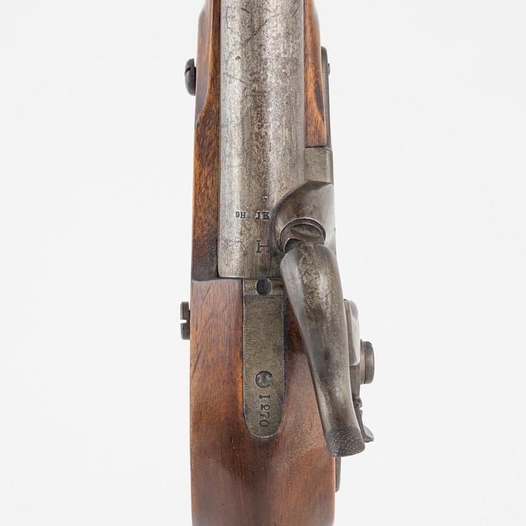 A Swedish percussion pistol 1854 Navy pattern.