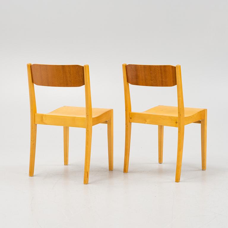 A set of six chairs, Edsbyverken, mid 20th Century.