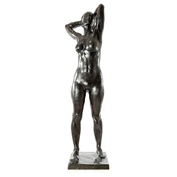 Gudmar Olovson, sculpture. Signed. Numbered. Foundry mark. Bronze, height 132 cm, length 40 cm.