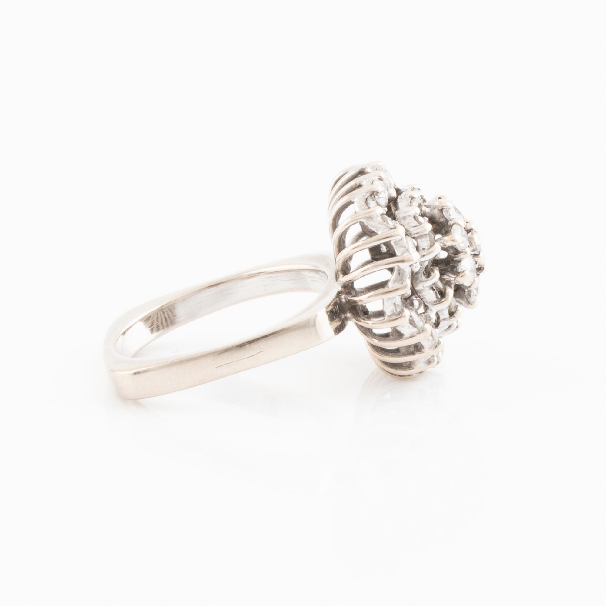 Brilliant cut diamond ring.