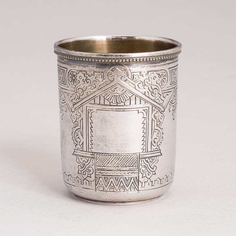 OLGA MUKHINA, A silver beaker, Moscow 1891.