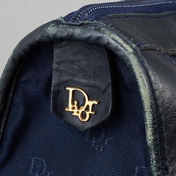 CHRISTIAN DIOR, two blue nylon and leather bags.