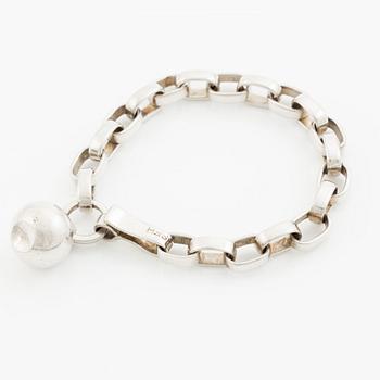 Sven-Erik Högberg, bracelet with charm, silver, Gothenburg 1965.