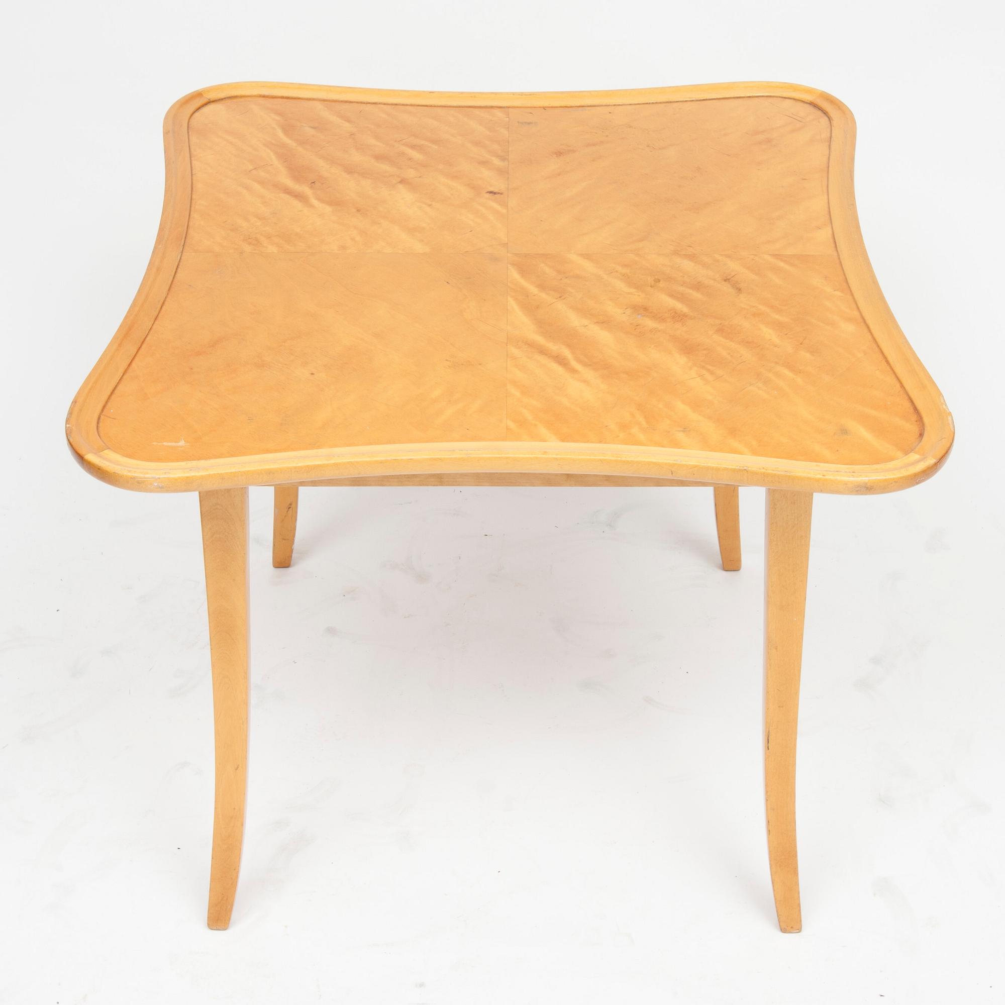 BORD, flambjörk, stämplad Asko, Finland 1940-tal.