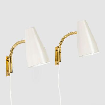 Lisa Johansson-Pape, a pair of 1960's '50-056/2, wall lights for Stockmann Orno.