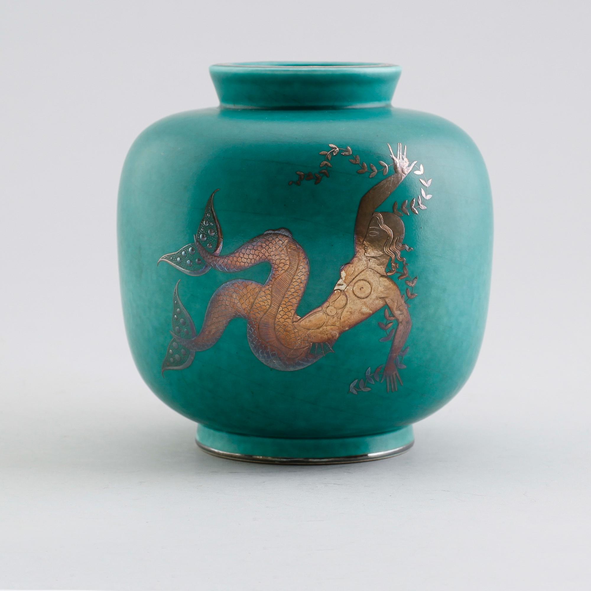 VAS, stengods, Argenta, nr 1132, Gustavsberg.