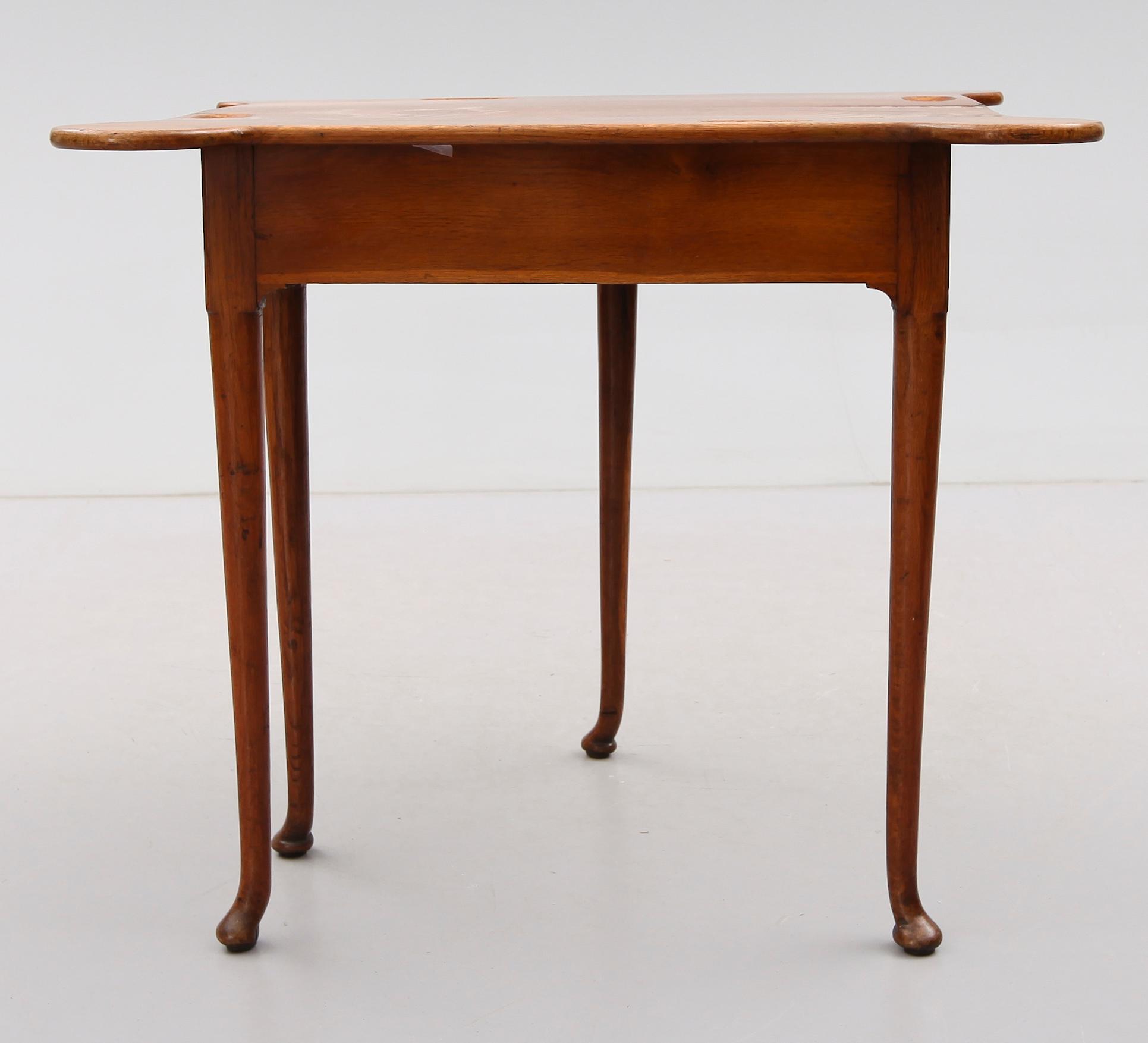 SPELBORD, senbarock, sent 1700-tal.
