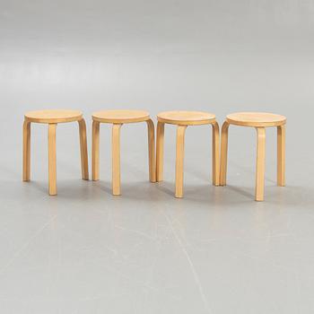 Alvar Aalto, pallar, 4 st, modell 60, Artek.