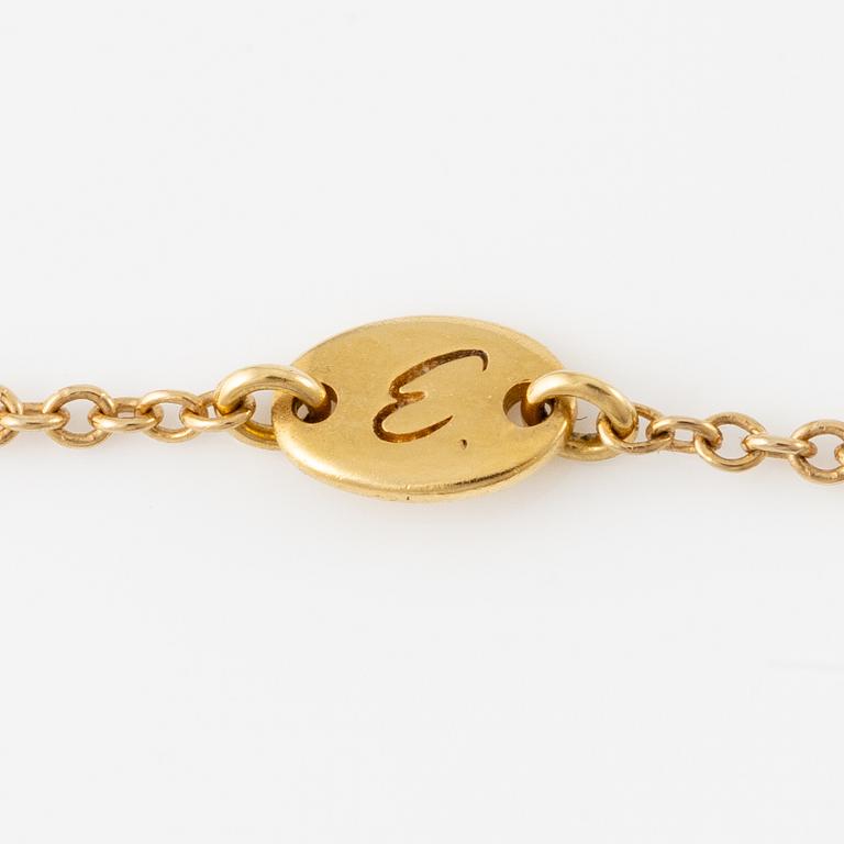 Engelbert, collier, "pavé heart", 18K guld med briljantslipade diamanter.