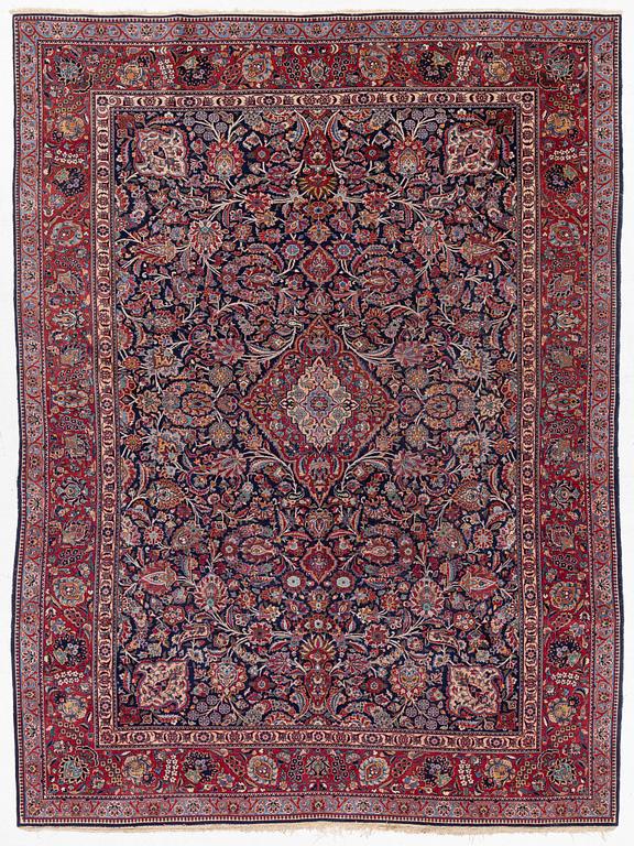 Rug, Keshan, semi-antique, approx. 293 x 222 cm.