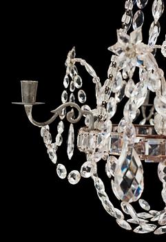 A Central European circa 1800 four-light chandelier.