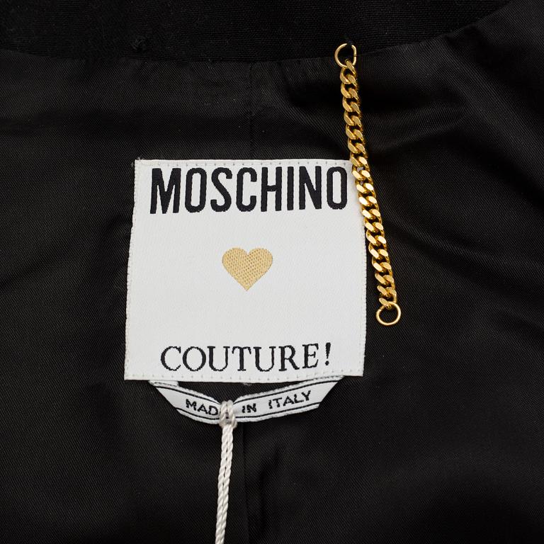 A dinner jacket by Moschino Couture fall 1989-90.