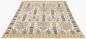 Märta Måås-Fjetterström, draperi, "Taraxacum", gobelängteknik, ca 250 x 155 cm, signerat MMF.