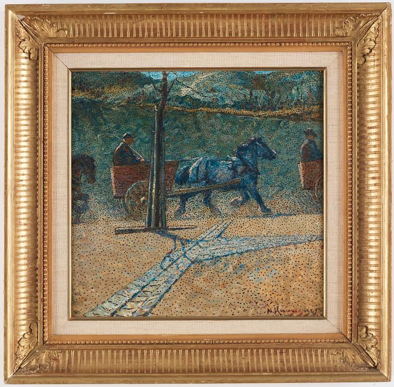 Nils Kreuger, "Tomforor (motiv från Eolsgatan)" (Street scene from Eolsgatan, Södermalm, Stockholm).