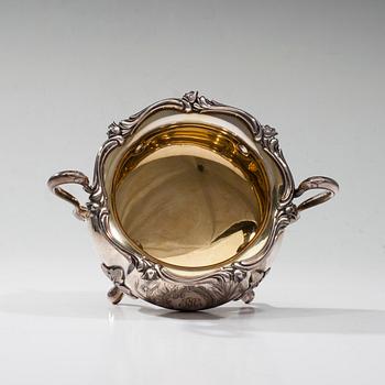 KAFFESERVIS, 3 delar, silver, Auran Kultasepät, Åbo 1915-1916. Tot. vikt ca 1290 g.