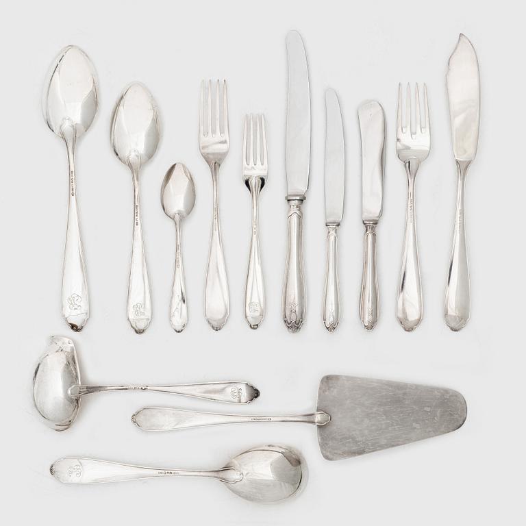 Cutlery set, 93 pieces, silver, “Vasa”, including GAB, Stockholm, 1938.