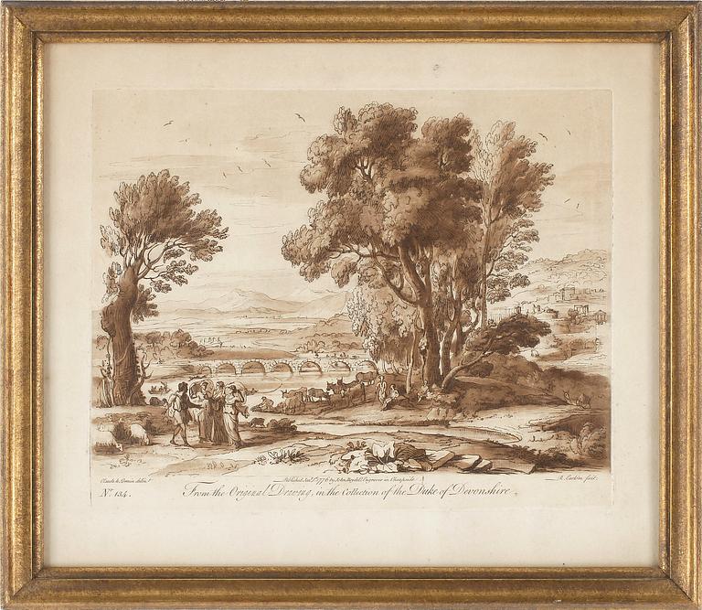 ROBERT EARLOM, 4 st, gravyrer, 1800-tal.