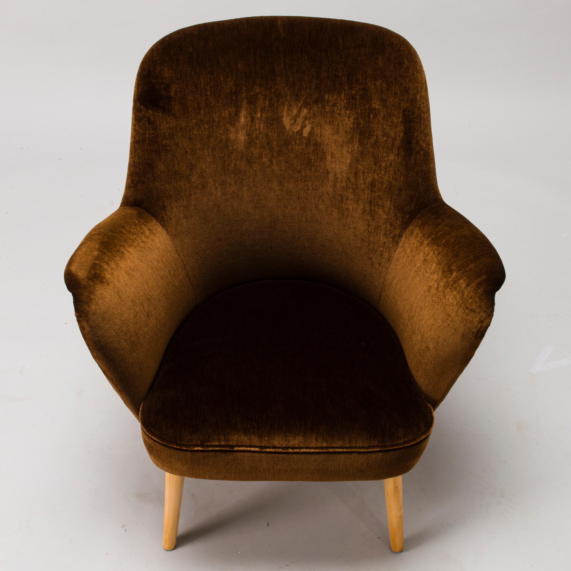 CARL GUSTAF HIORT AF ORNÄS, fåtölj, "Pedro", för Puunveisto Oy - Träsnideri Ab, 1950-tal.